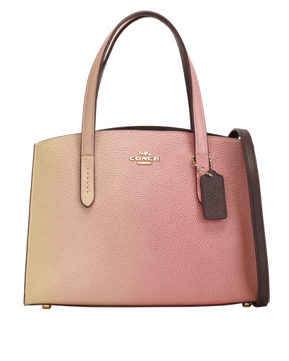Charlie Carryall, &pound;195, Handbags, Pink, Leather, Front view